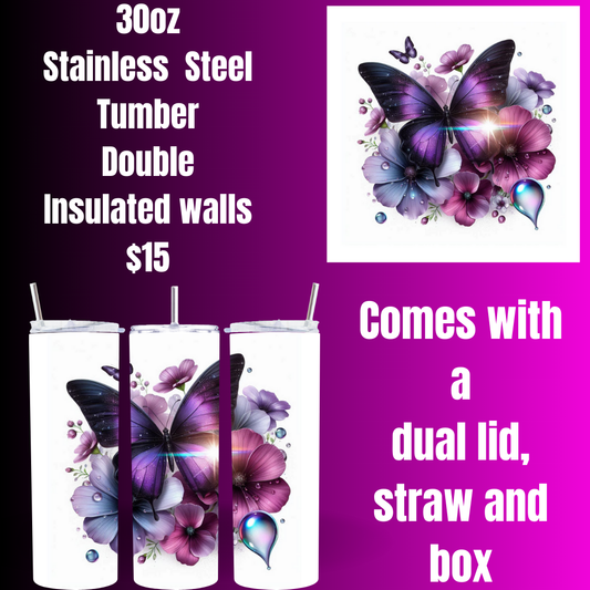 Iridescent Wings 30oz Stainless Steel Tumbler Collection