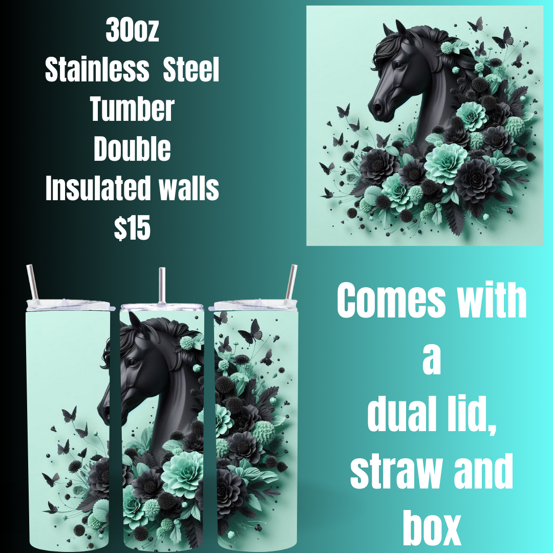 Mystic Equine 30oz Stainless Steel Tumbler Collection