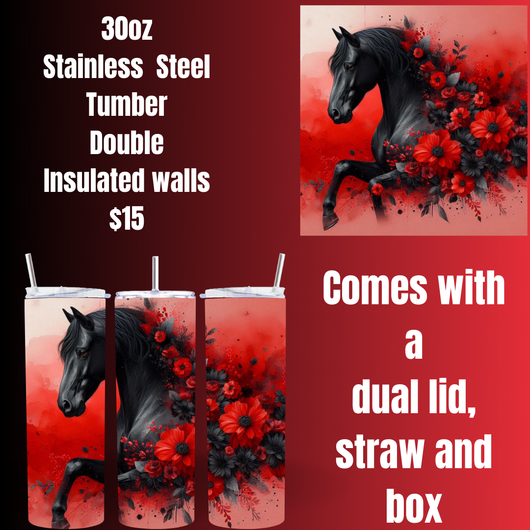 Mystic Equine 30oz Stainless Steel Tumbler Collection