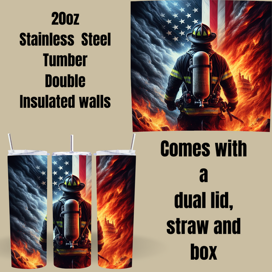 🔥 Heroes in Action Tumbler Collection – 20oz Stainless Steel 🔥