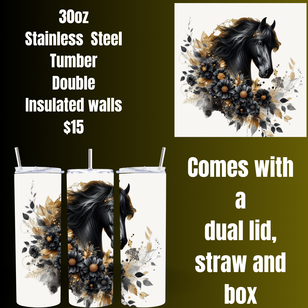 Mystic Equine 30oz Stainless Steel Tumbler Collection