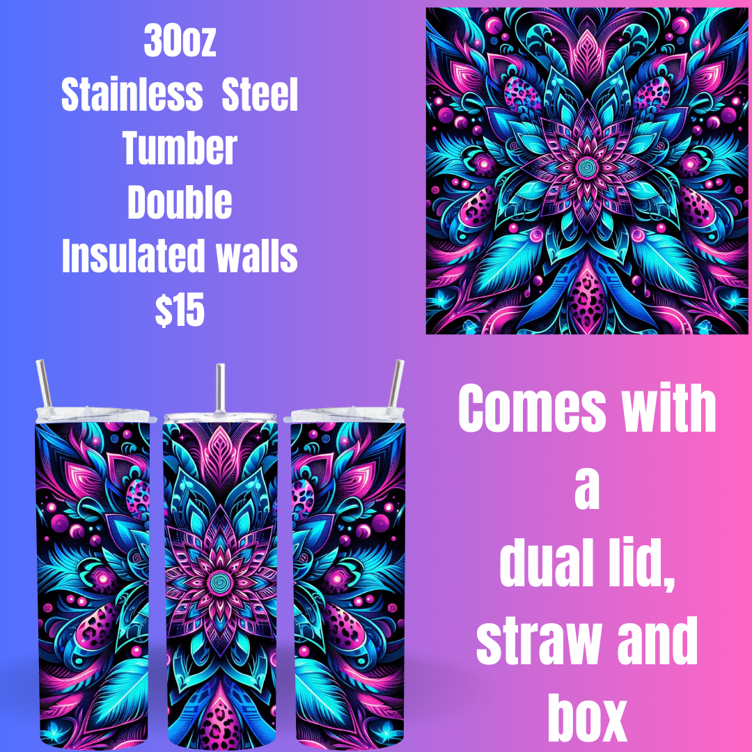 Enchanted Bloom 30oz Insulated Stainless Steel Tumbler