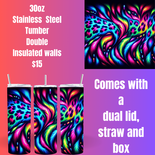 Neon Dream 30oz Insulated Stainless Steel Tumbler