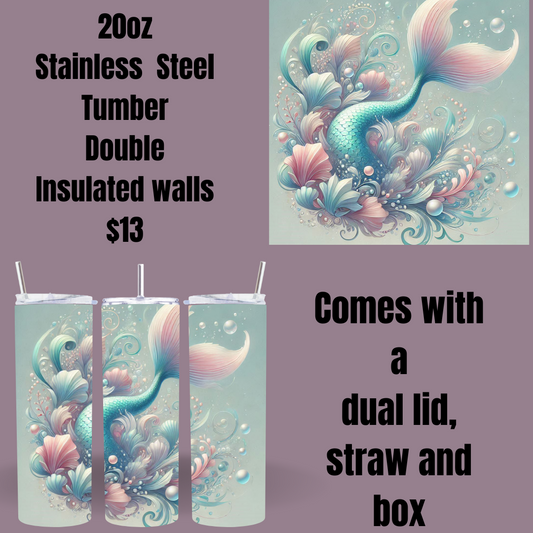 Serene Mermaid Insulated Tumbler Series