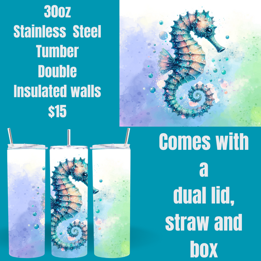 Mystical Seahorse Oasis Tumblers