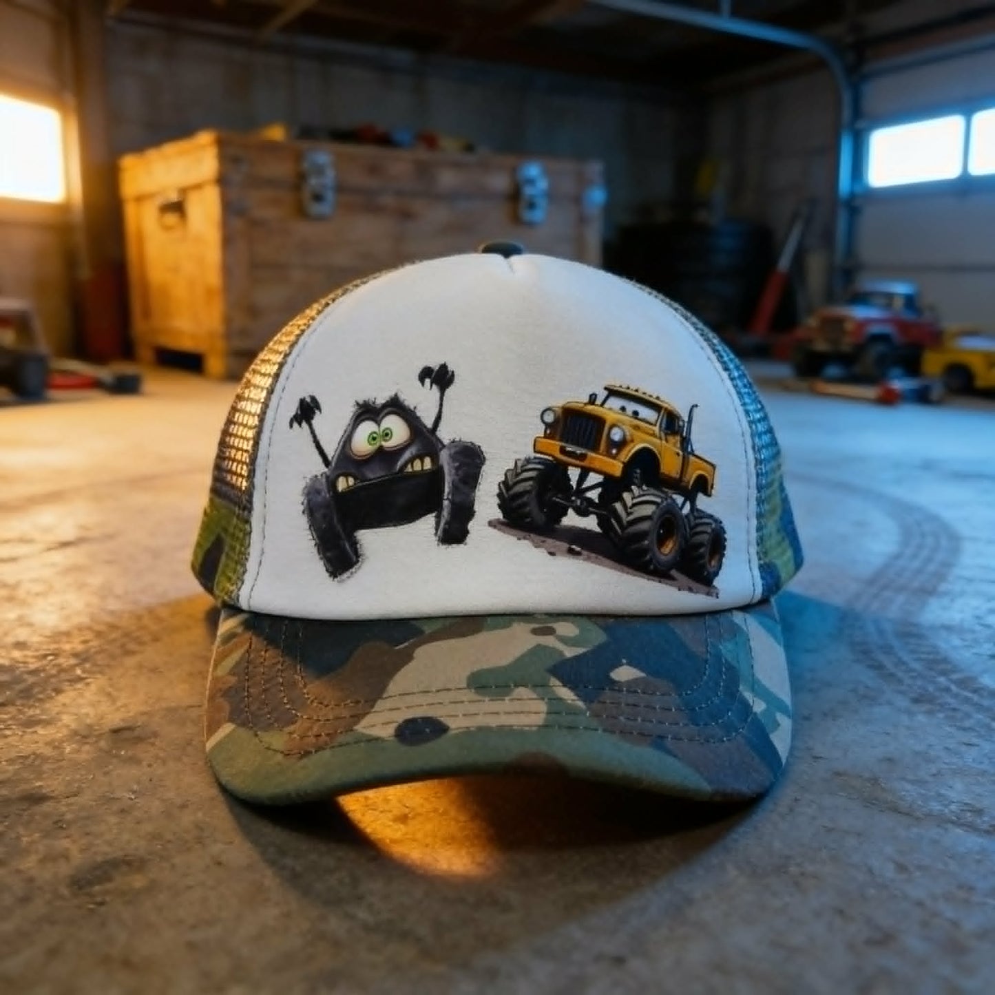 "Mud Buddy" – The Monster Truck Trucker Hat