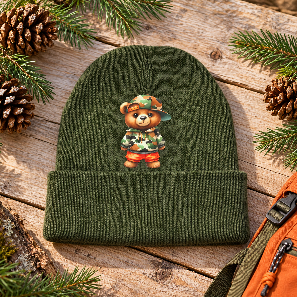 Little Bear, Big Adventures — Camo Bear Beanie