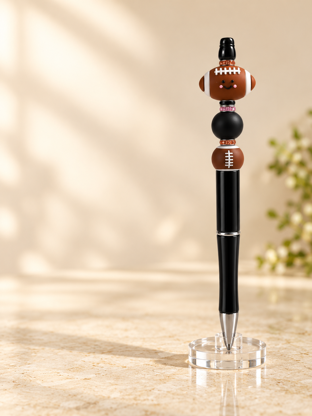 Football Beaded Pen - A Little Football, A Lot of Charm