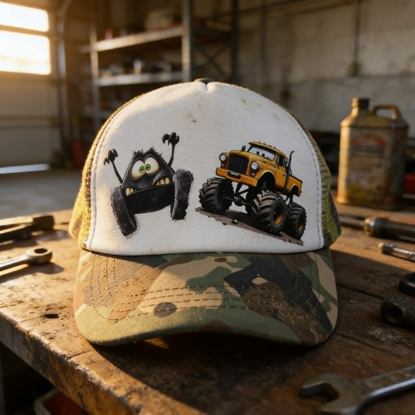 "Mud Buddy" – The Monster Truck Trucker Hat
