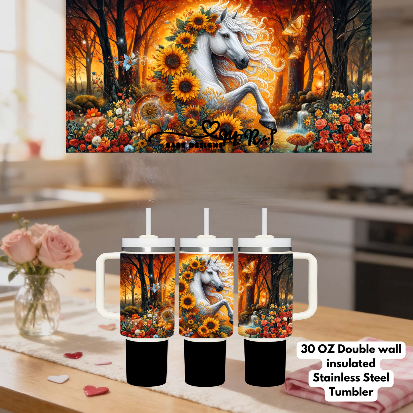 Majestic Horse Collection – 30oz Stainless Steel Tumblers
