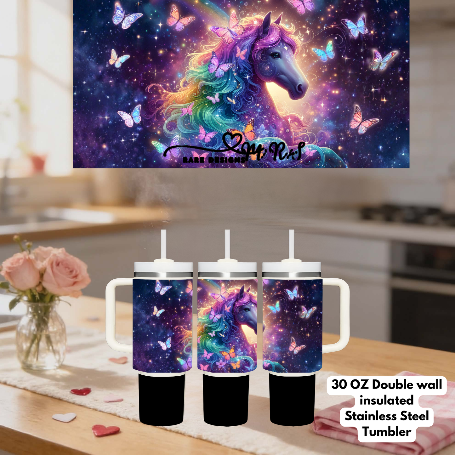 Majestic Horse Collection – 30oz Stainless Steel Tumblers
