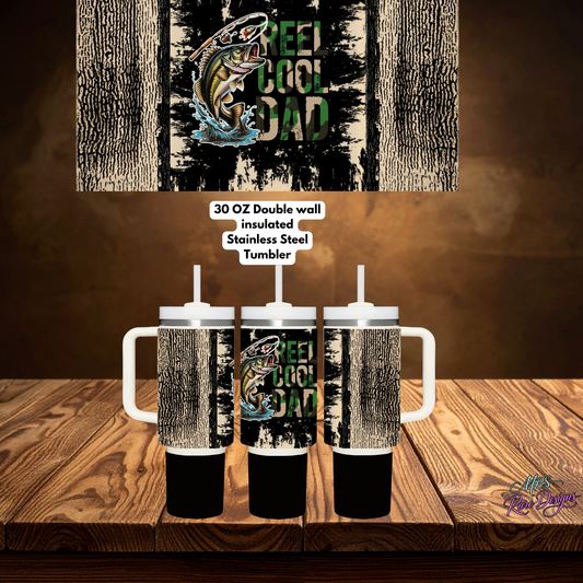 Reel Cool Dad 30 oz Stainless Steel Tumbler