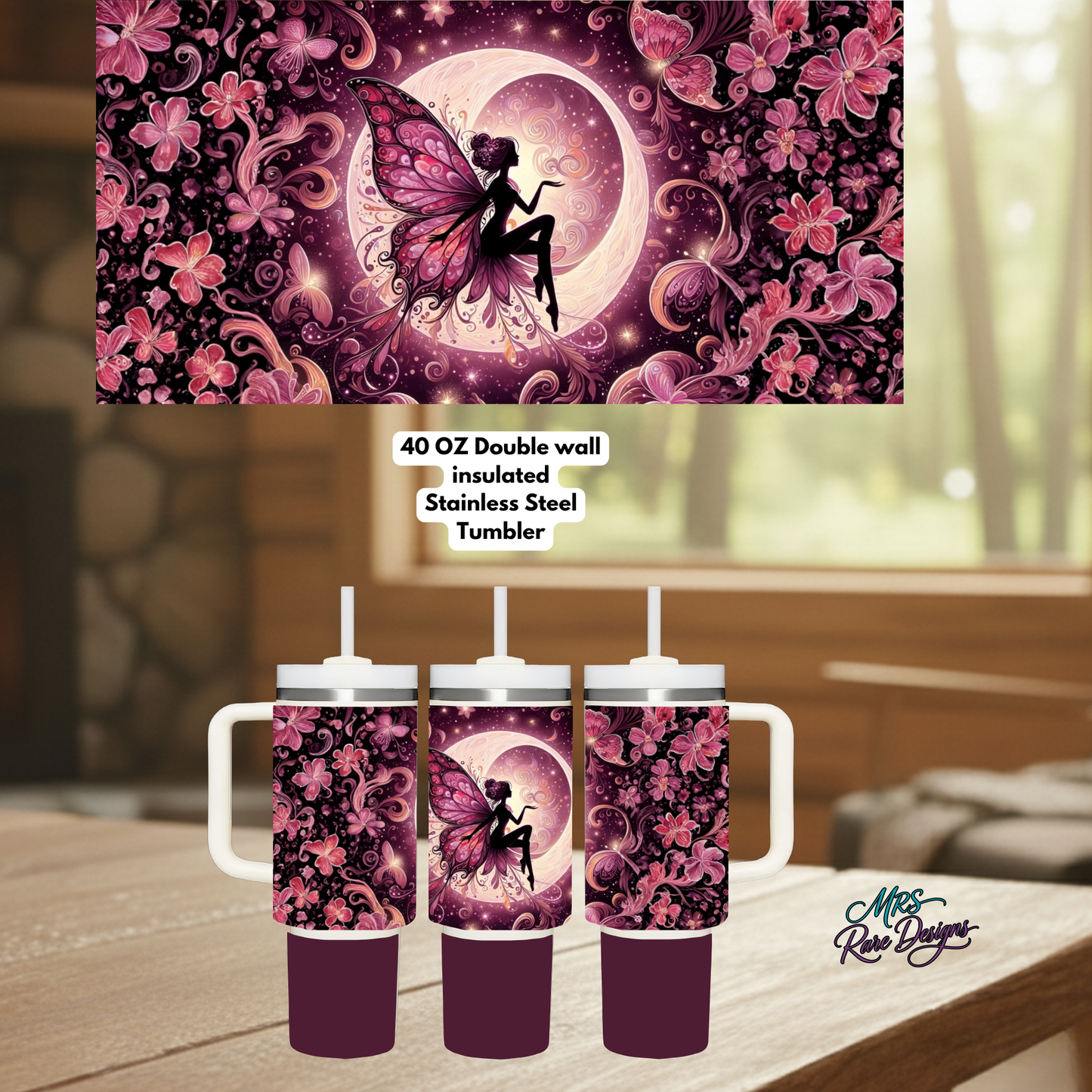 Lunar Bloom Fairy 40oz Tumbler Trio