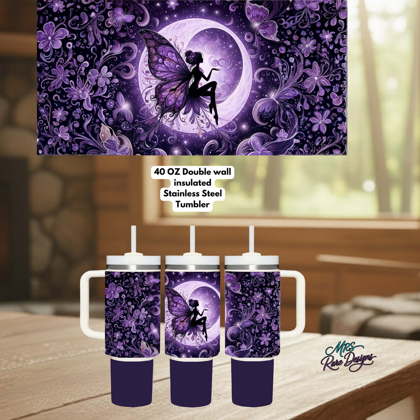 Lunar Bloom Fairy 40oz Tumbler Trio