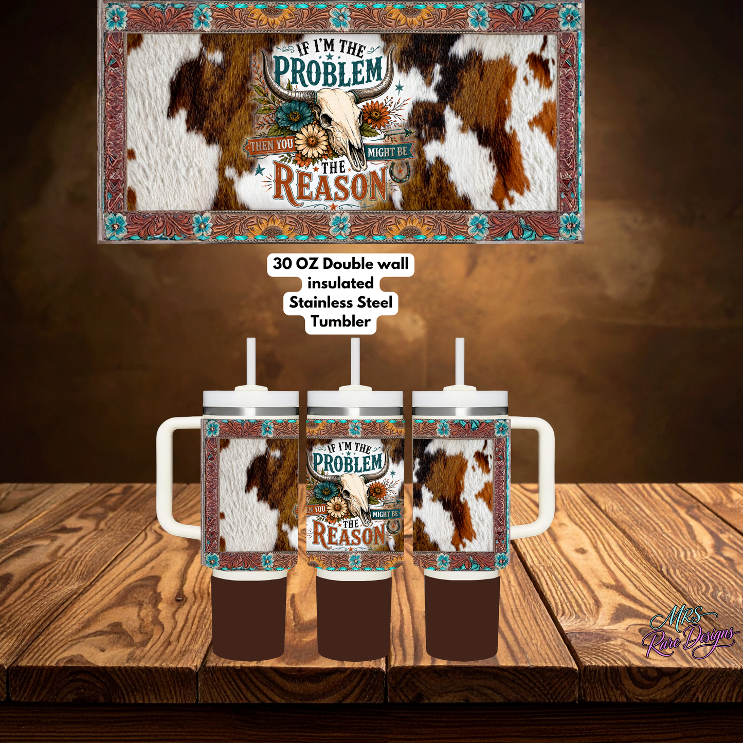 "Small Cup, Big Attitude Bundle" — The If I'm The Problem 30 oz Tumbler Set