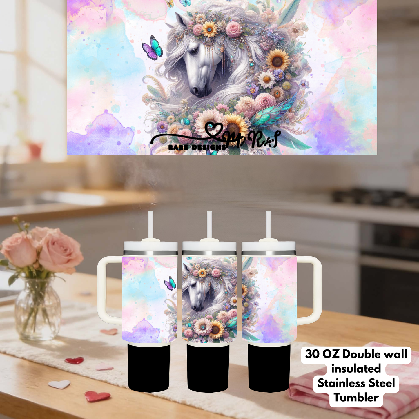 Majestic Horse Collection – 30oz Stainless Steel Tumblers