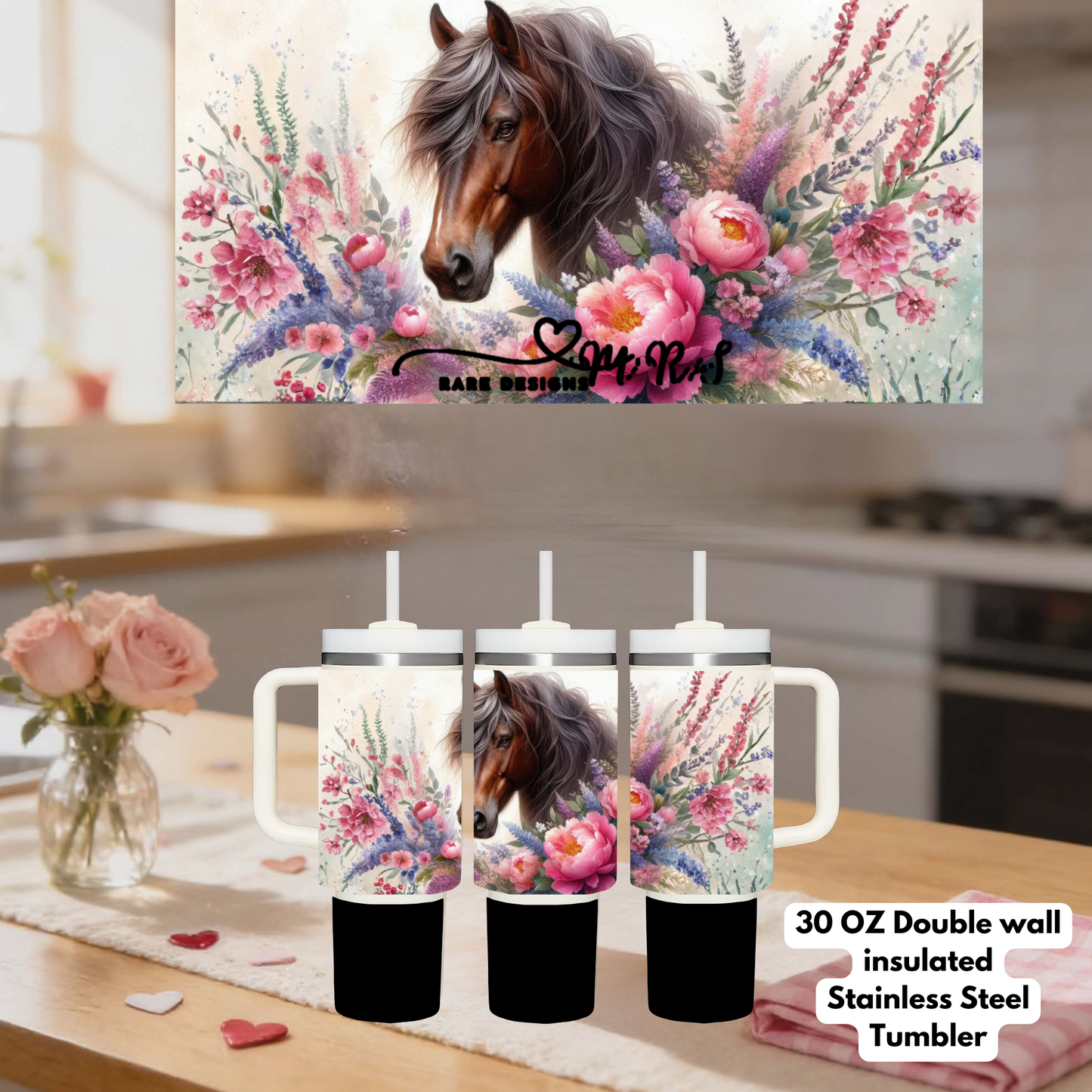Majestic Horse Collection – 30oz Stainless Steel Tumblers