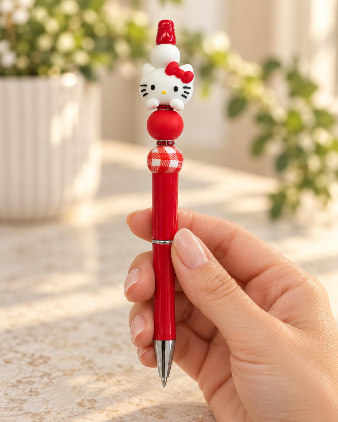 Hello Kitty Beaded Pen - A Little Bow, A Lot of Charm