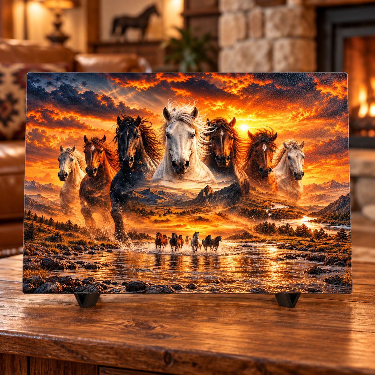 Wild & Free 15 × 11-inch Glass Cutting Board