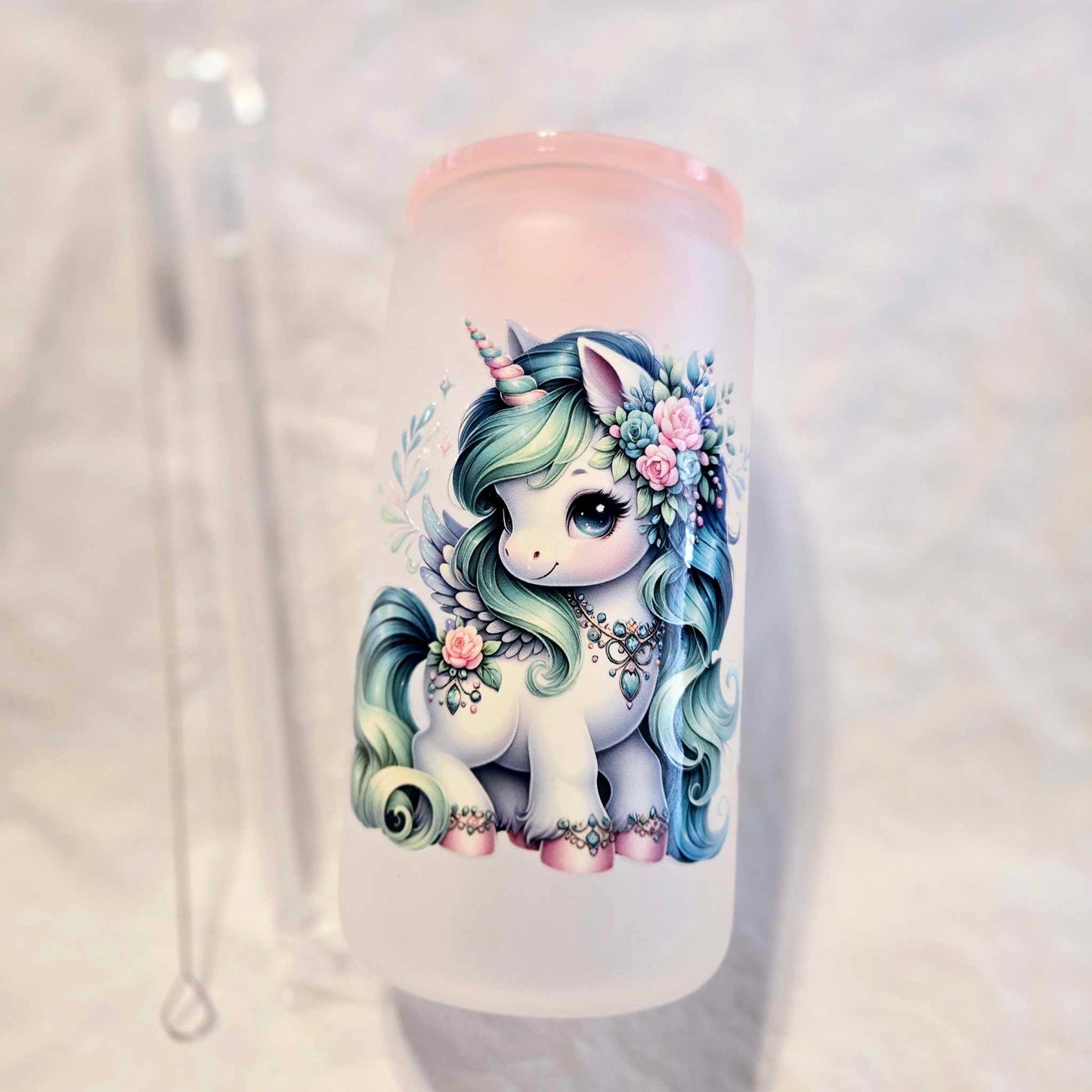 Coral Dreams Unicorn Frosted Tumblers