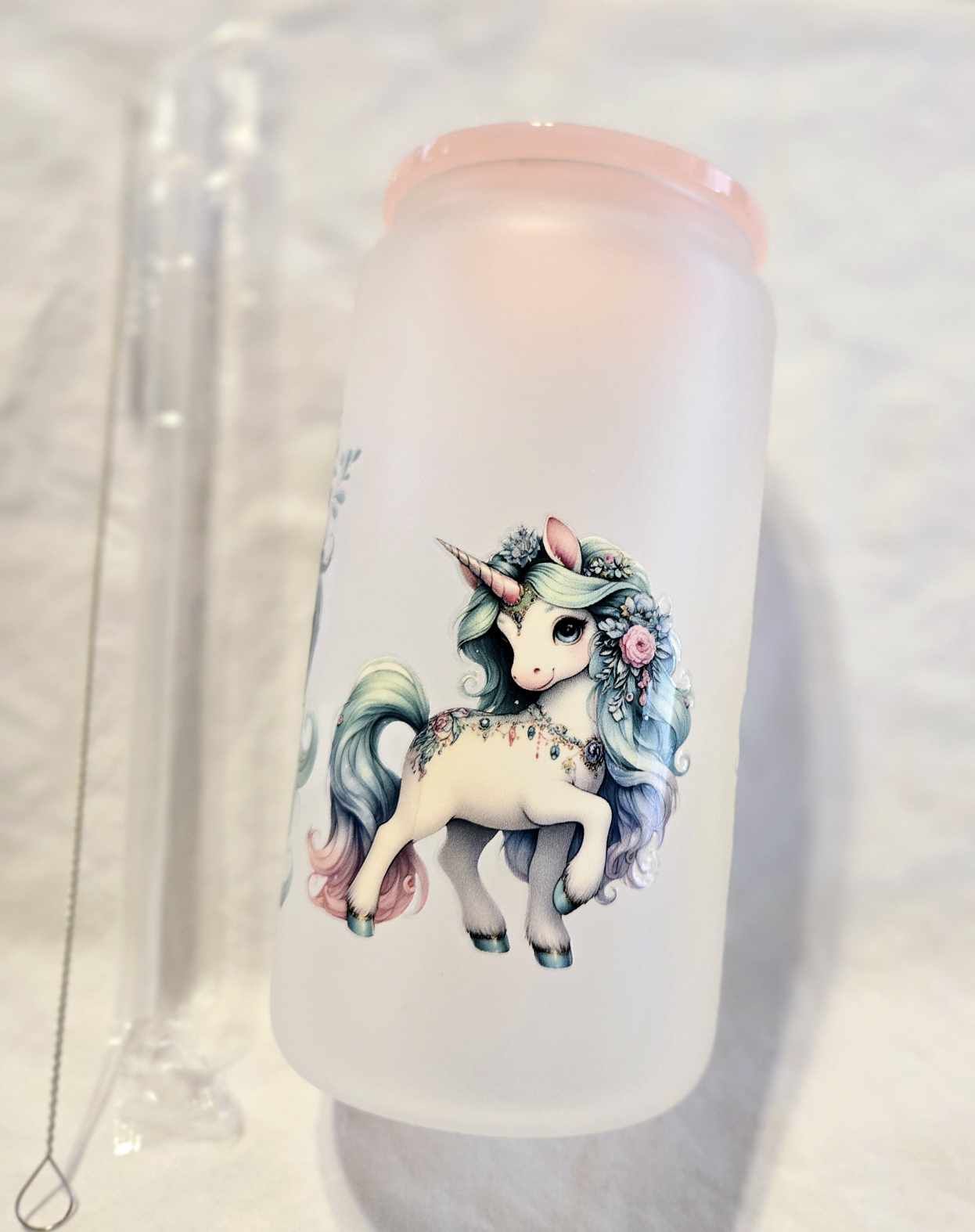 Coral Dreams Unicorn Frosted Tumblers