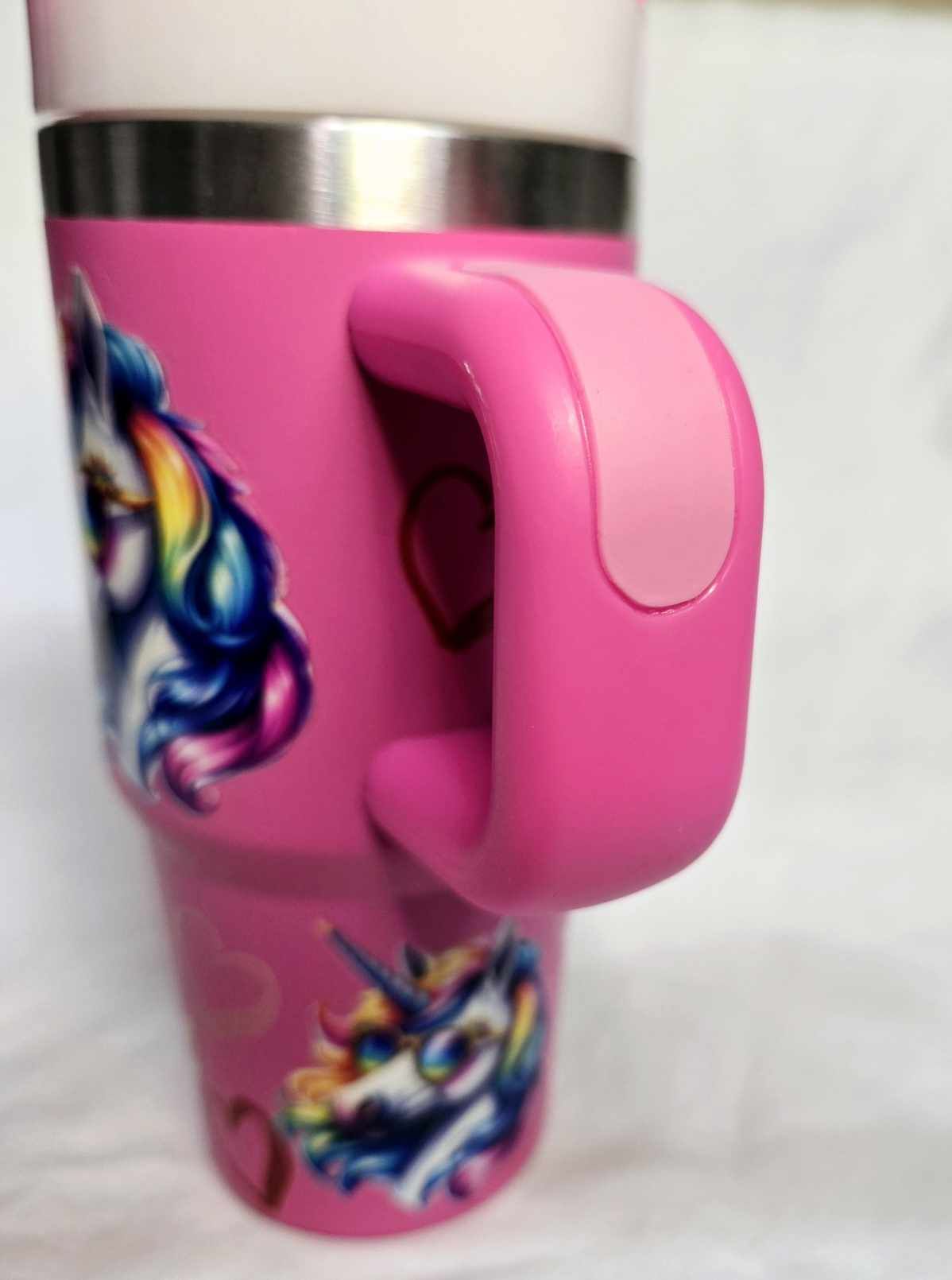 Magical Unicorn Stainless Steel Tumbler with Handle - 14oz