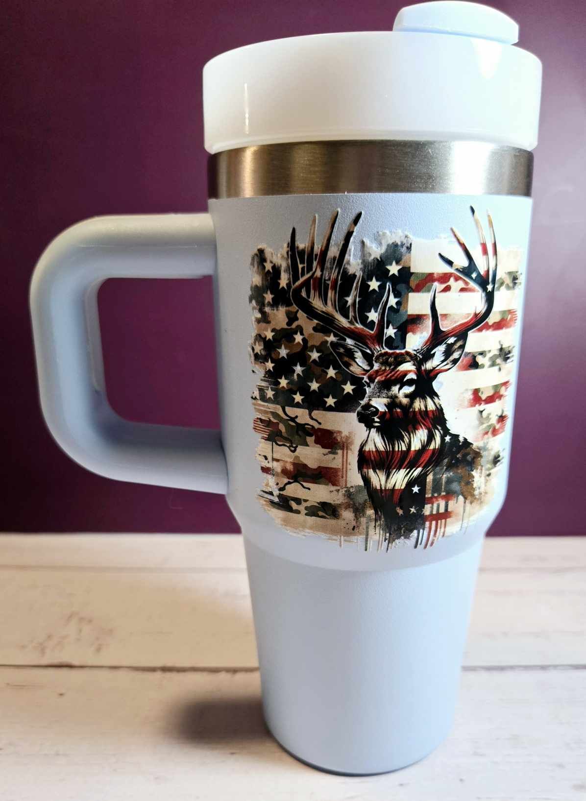 Patriotic Wilderness Stainless Steel Travel Mug