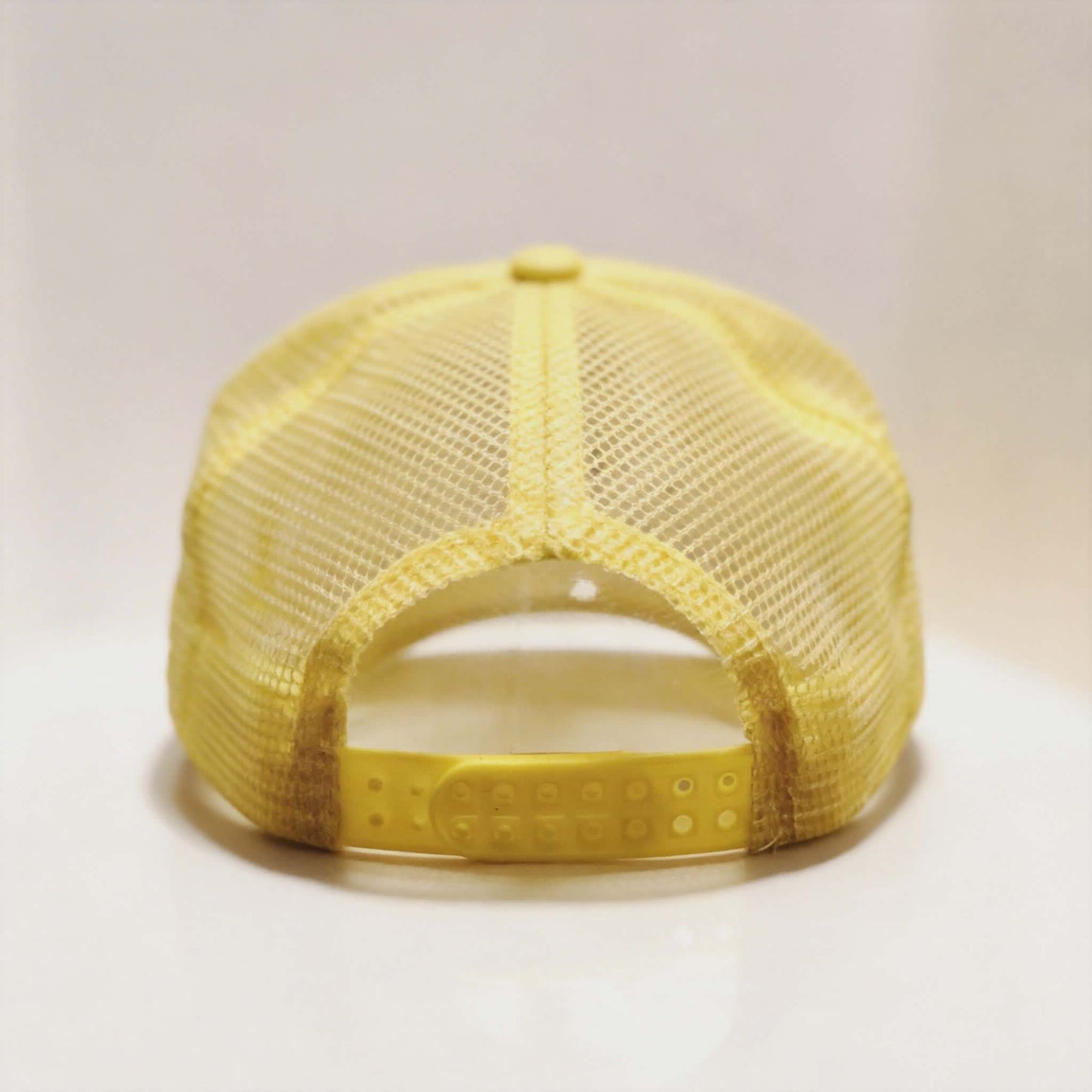 “Beautiful Crazy” Yellow Mesh Trucker Hat – DTF Leopard Print Graphic Cap