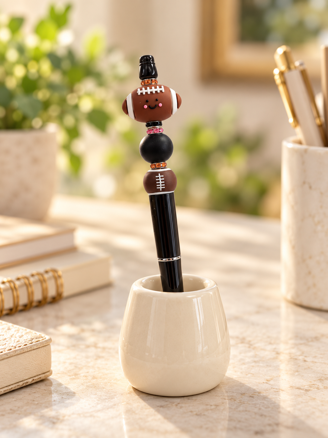Football Beaded Pen - A Little Football, A Lot of Charm