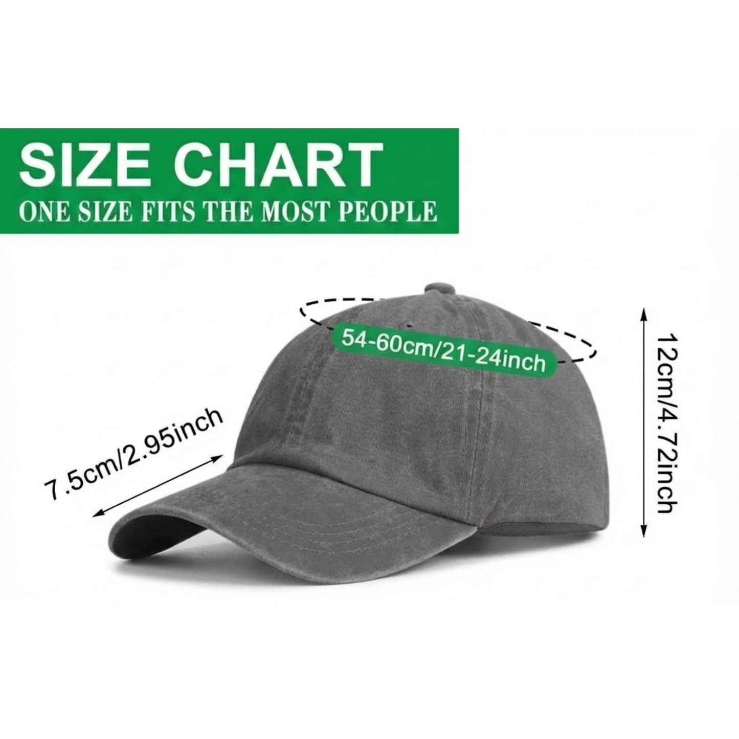 Vintage Washed “Just Here for the Beer” Baseball Cap