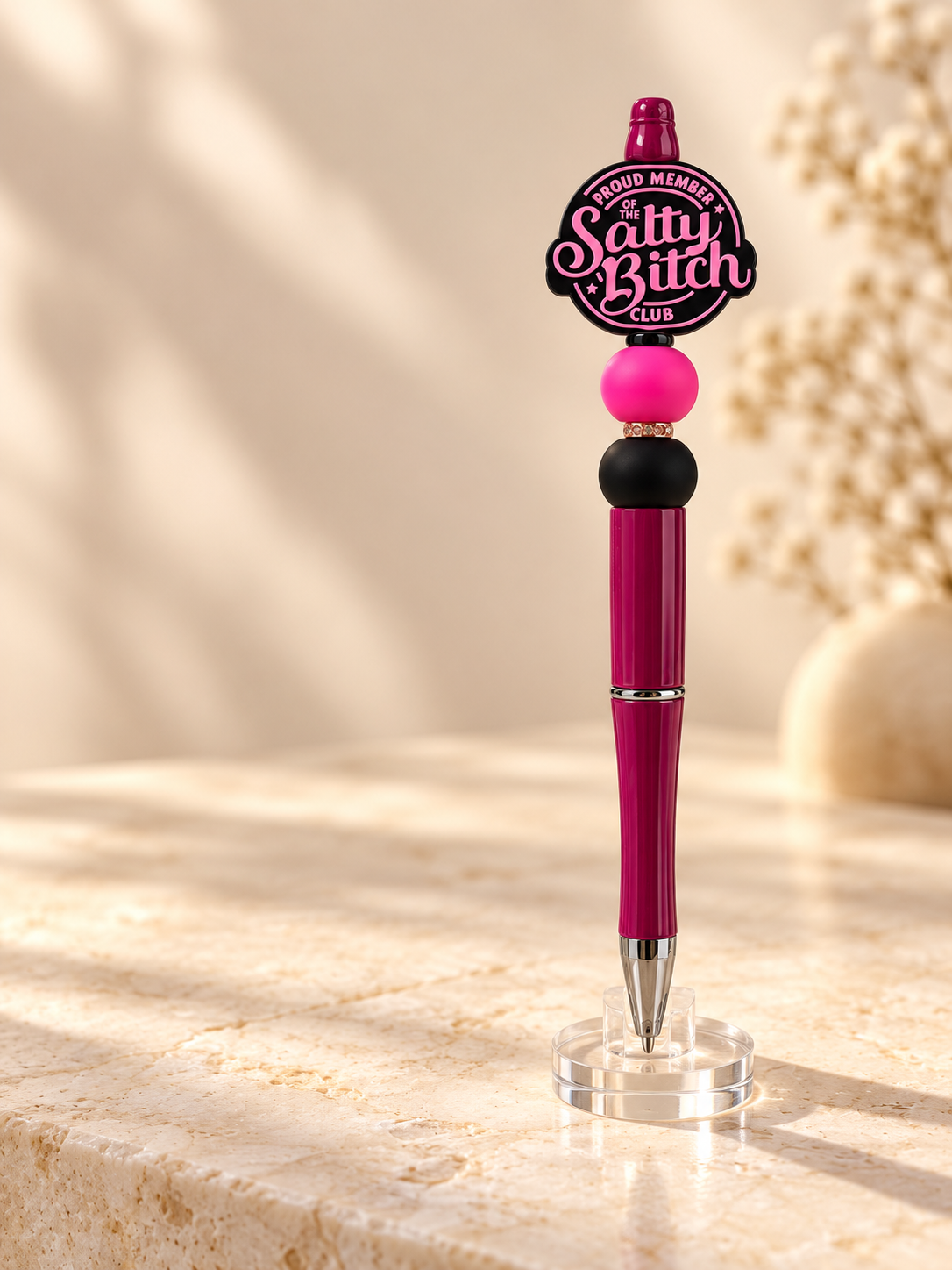 Salty Bitch Club Beaded Pen - A Little Salty, A Lot of Sass