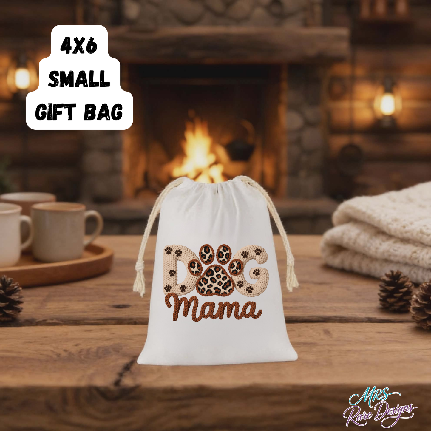 Dog Mama Mug & Gift Bag Bundle – Adorable Gift Set for Proud Pet Moms