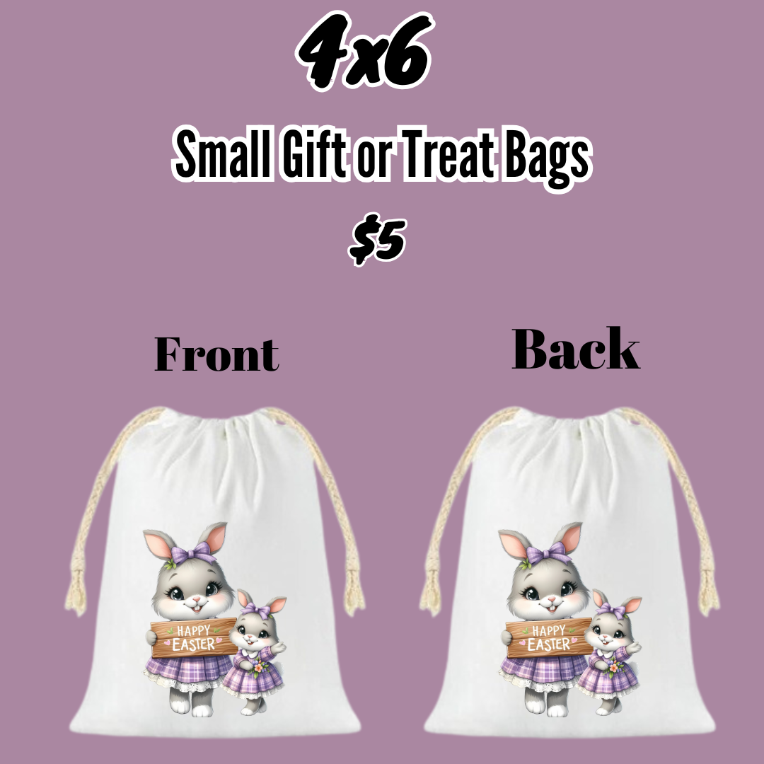 Easter Bunny Charm Bags