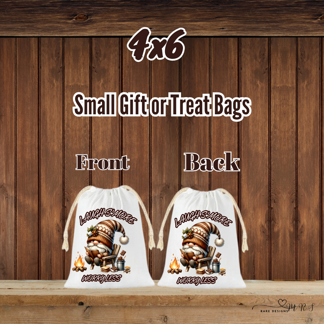 Laugh S’more, Worry Less — Campfire Gnome Kitchen & Coffee Set