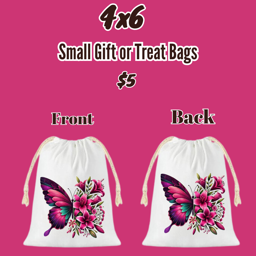 Butterfly Blooms 4x6 Gift Bag Collection