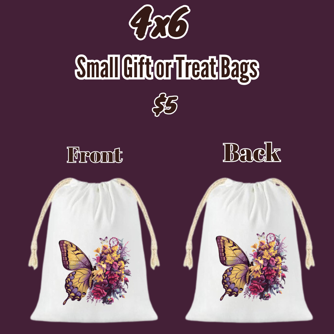 Butterfly Blooms 4x6 Gift Bag Collection