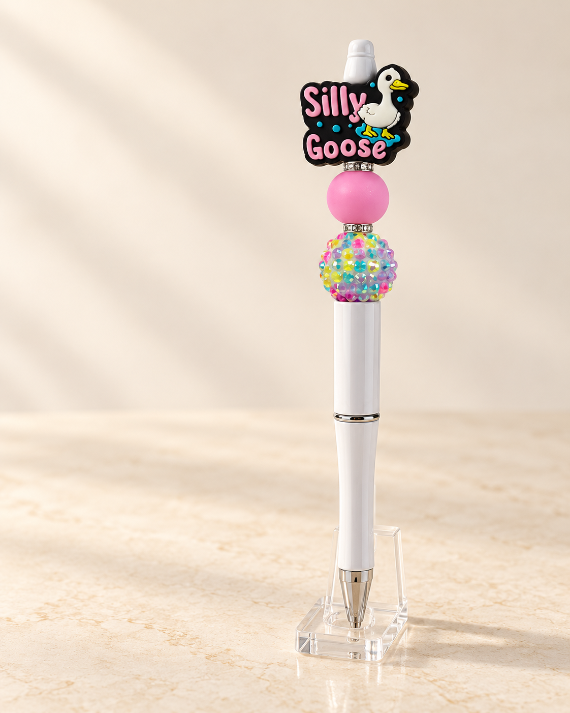 Silly Goose Beaded Pen - A Little Silly, A Lot of Sparkle