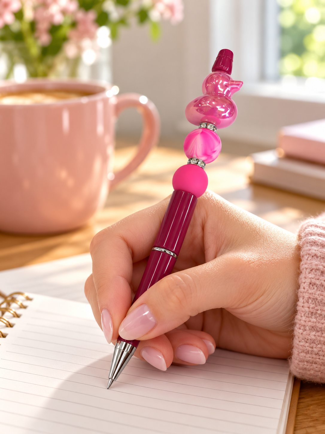 Pink Duck Beaded Pen — A Little Pink, A Lot of Personality