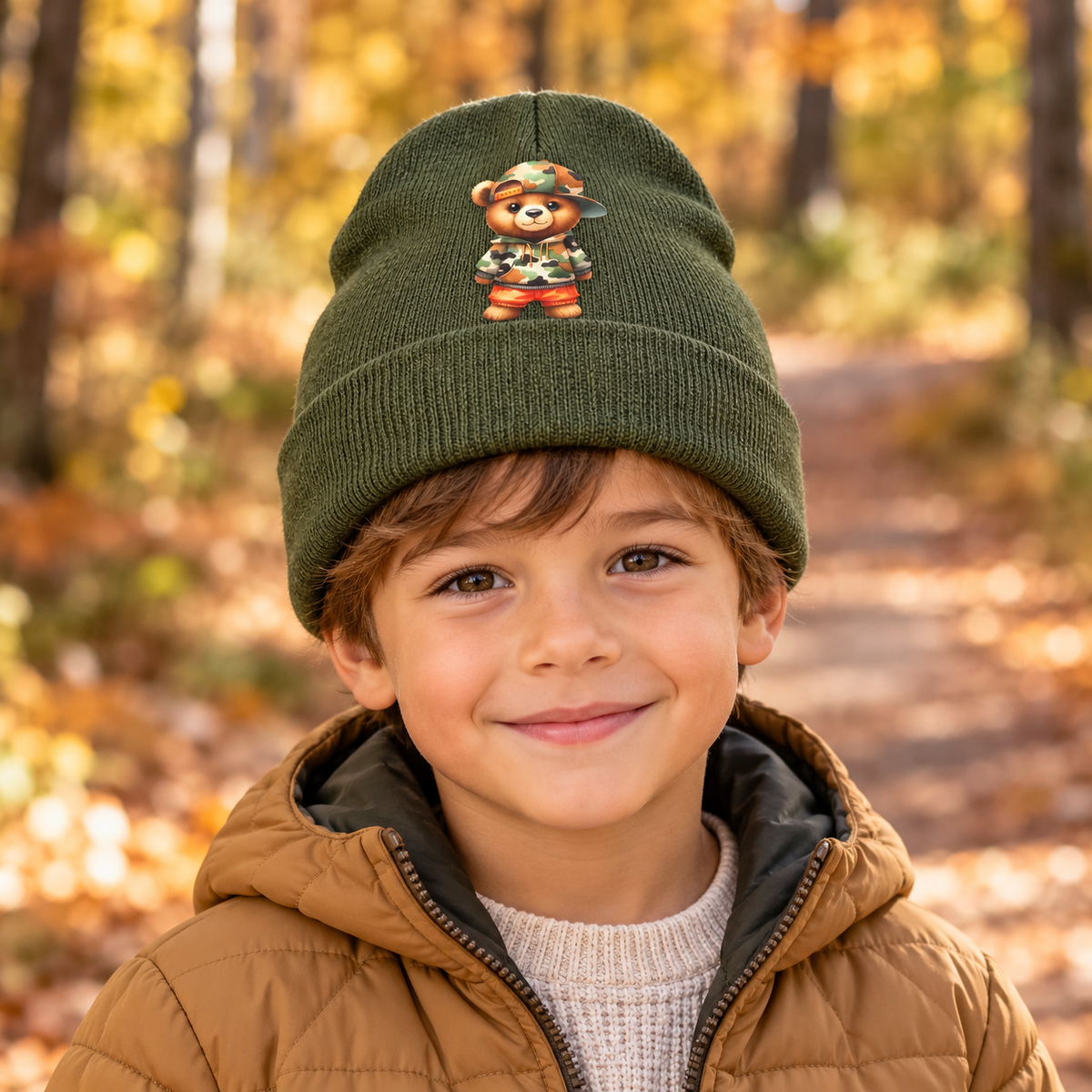 Little Bear, Big Adventures — Camo Bear Beanie