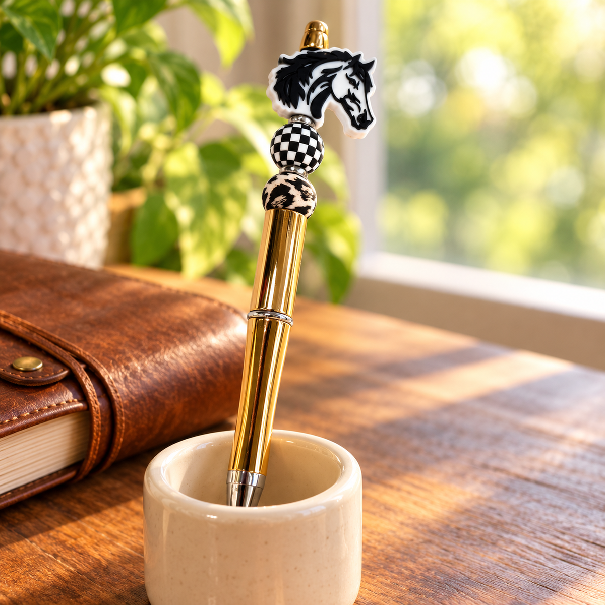 Wild & Wonderful Horse Beaded Pen