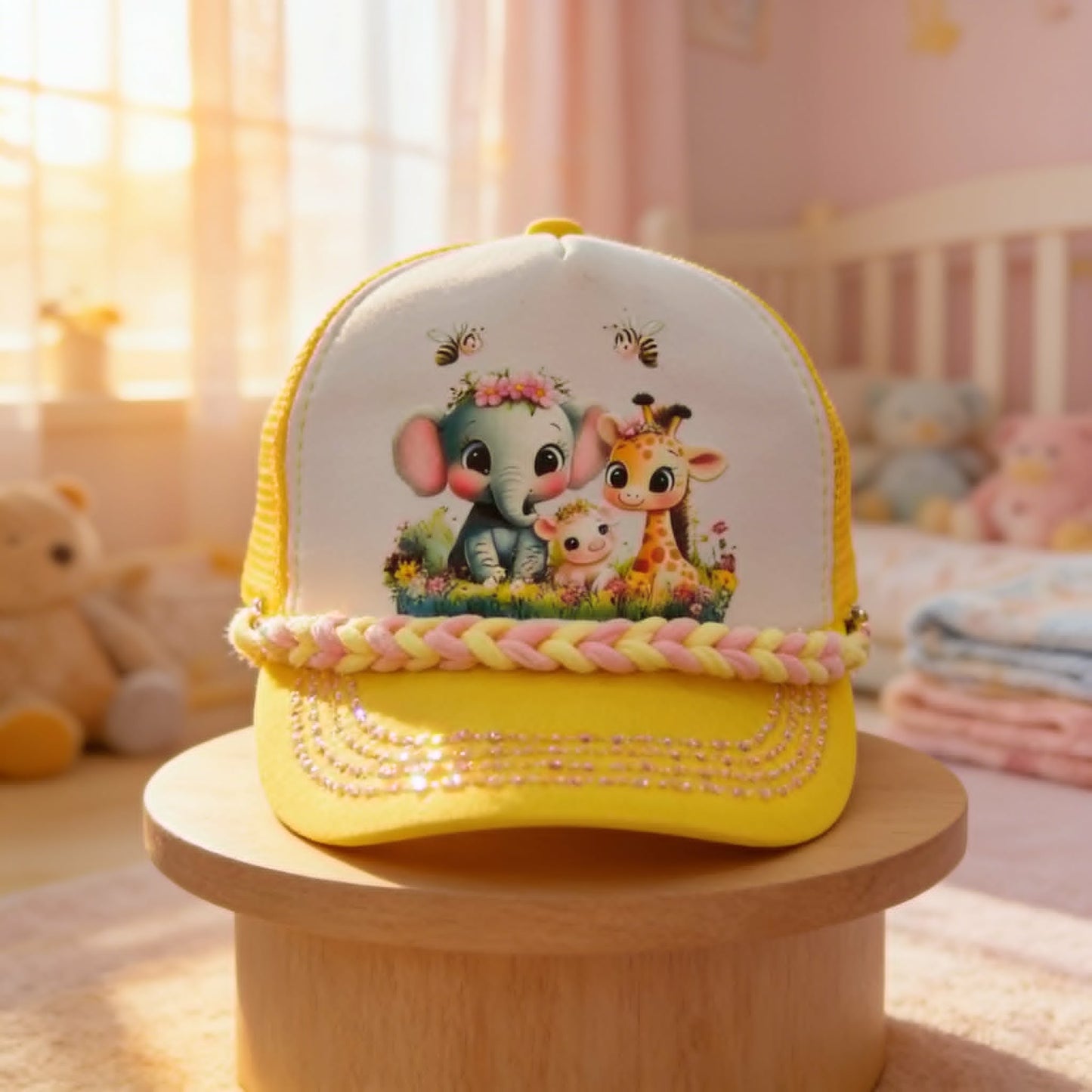 The Safari Sunshine Kids Trucker Hat "Little Wild One" Collection