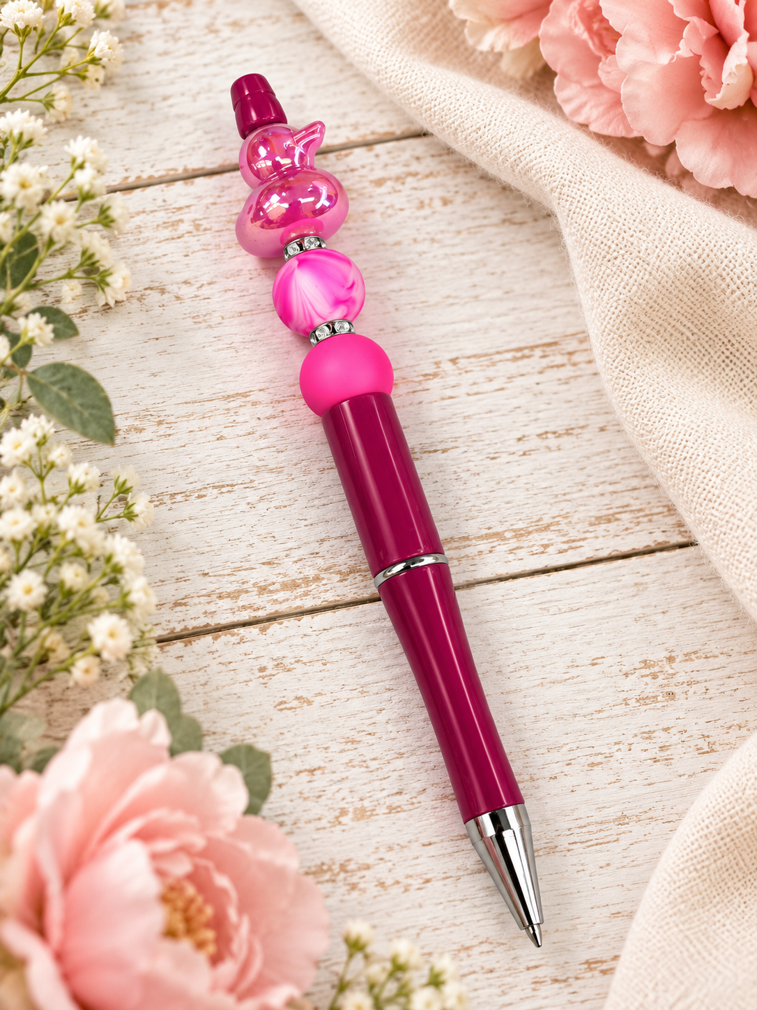 Pink Duck Beaded Pen — A Little Pink, A Lot of Personality