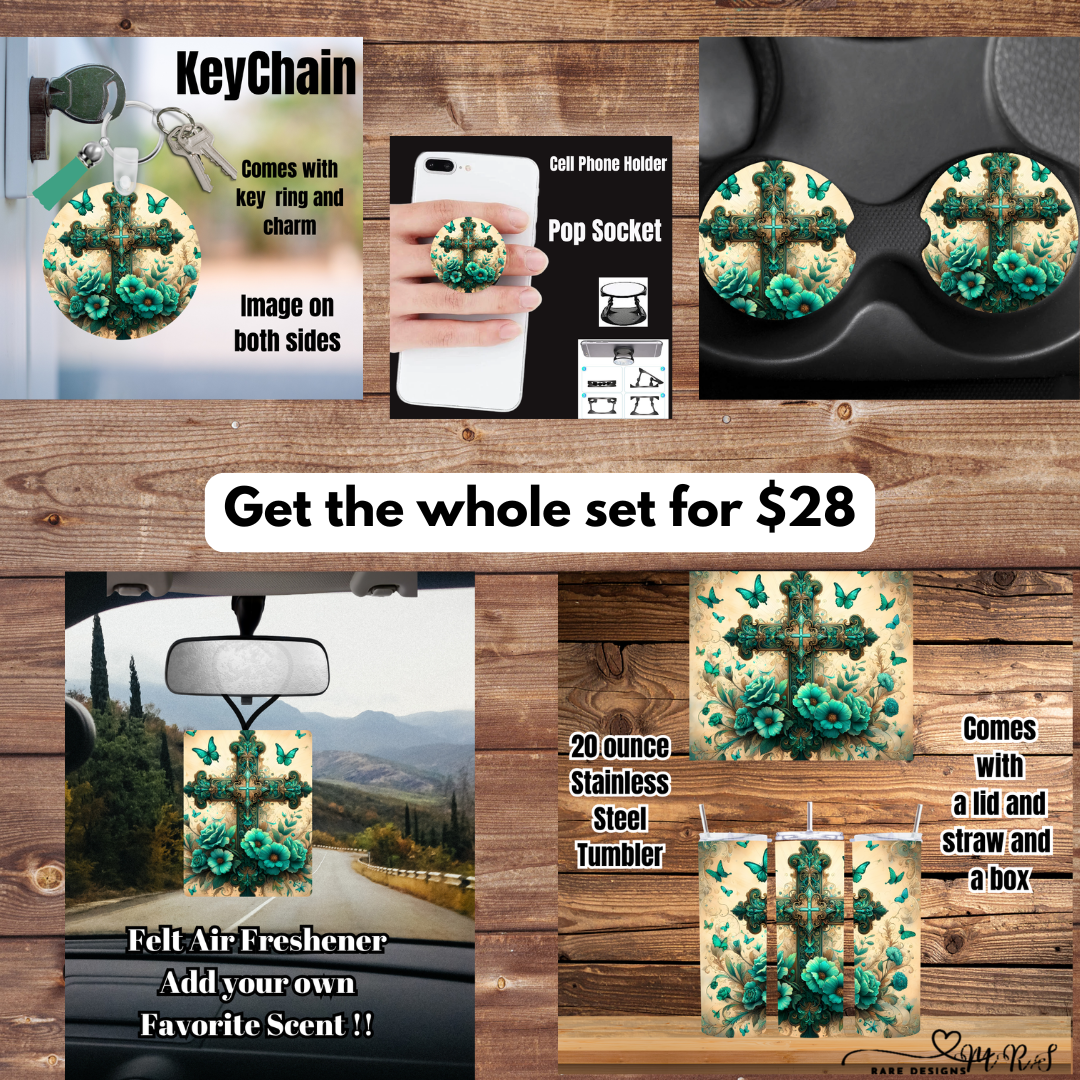 Turquoise Faith & Flowers Essentials Set