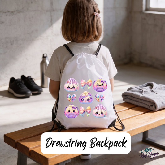 "Dream Big, Study Bright" Drawstring Backpack