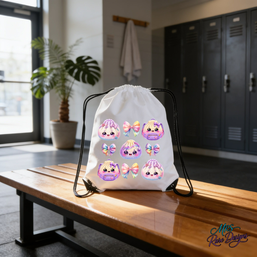 "Dream Big, Study Bright" Drawstring Backpack