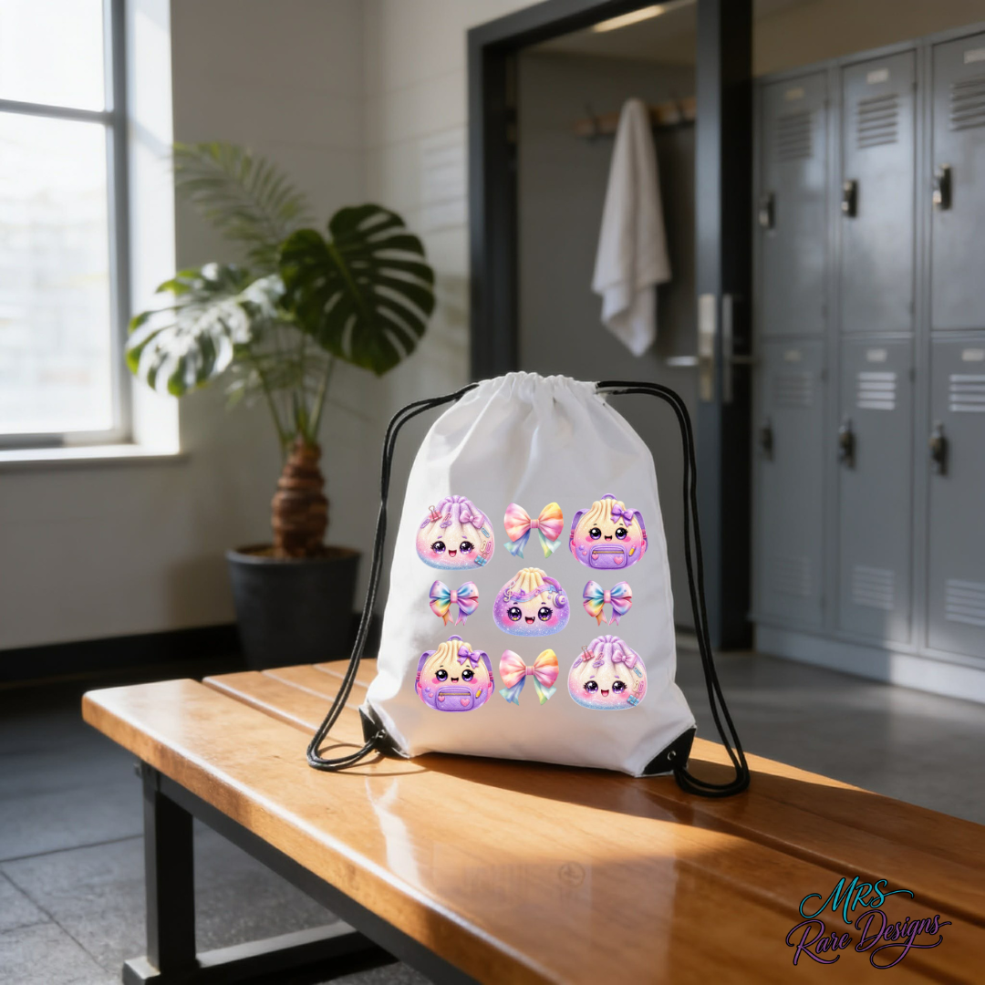 "Dream Big, Study Bright" Drawstring Backpack