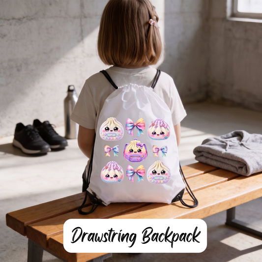 "Little Scholar Squad" Drawstring Backpack