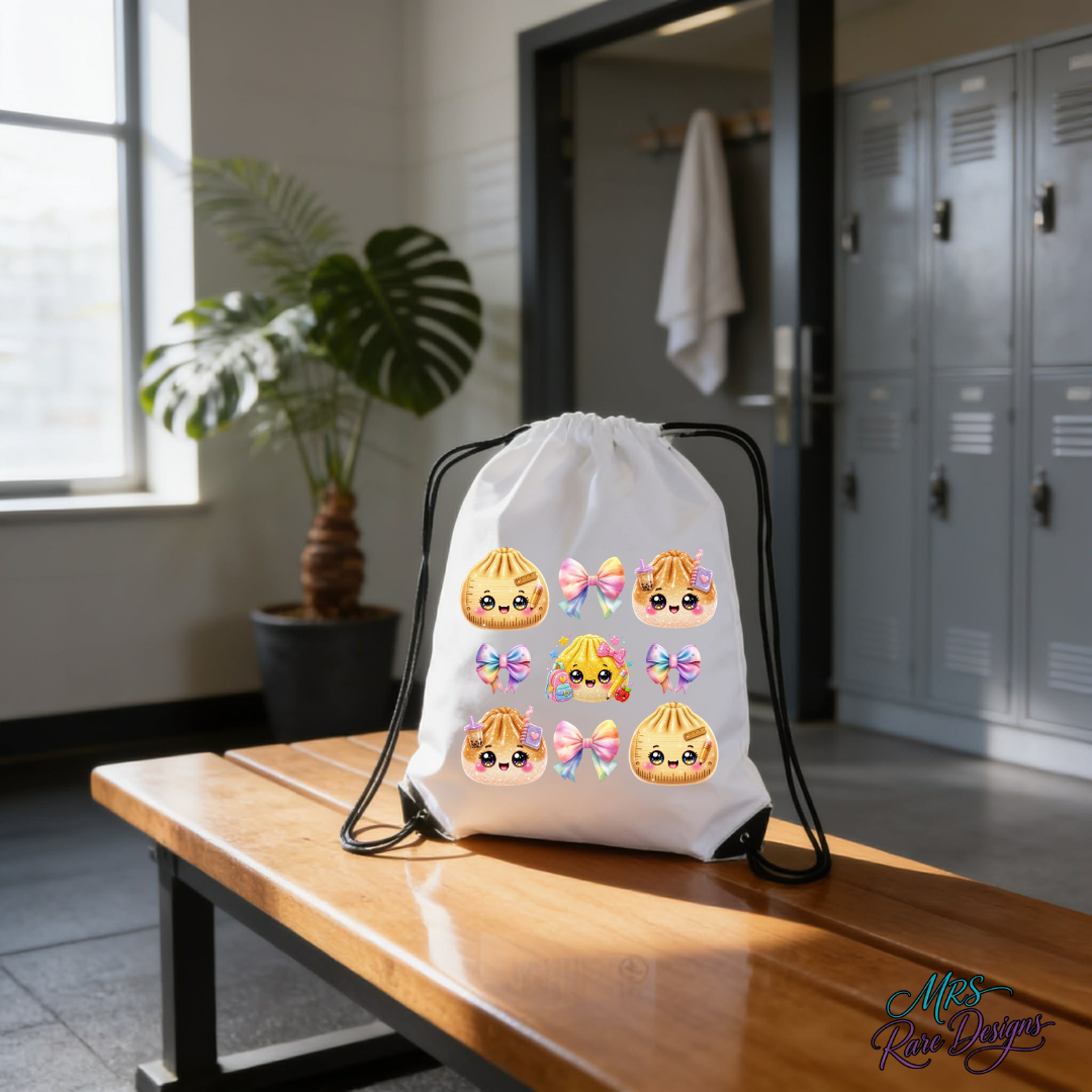 "Sweet Study Buddies" Drawstring Backpack