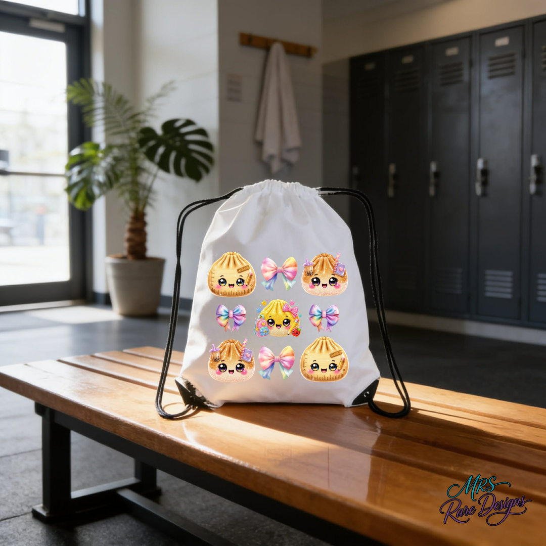 "Sweet Study Buddies" Drawstring Backpack