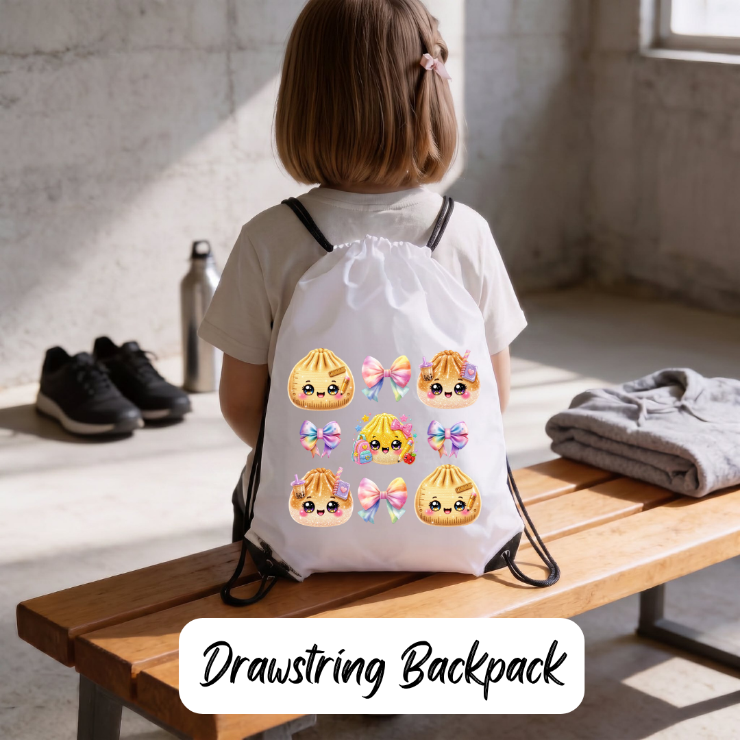 "Sweet Study Buddies" Drawstring Backpack